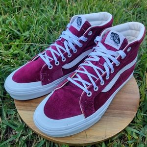 Vans Sk8 Hi Reissue Purple Velvet Vans High Tops Women's Shoes